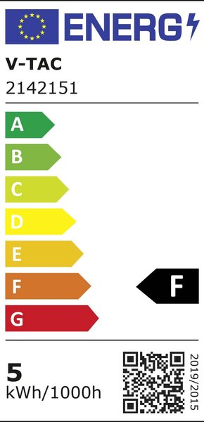 V-TAC LED fényforrás E14 Gyertya forma 4.50W melegfehér (2142151)
