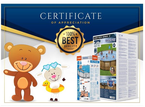 Bestway 56725 488x122 cm Kerti Medence Kerete