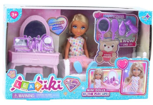 Ankiki Baba Szett, Kiságy, Fésülködőasztal Tükörrel, Kiegészítők- 24475