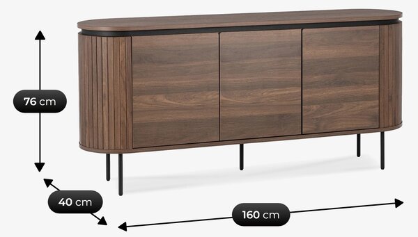 BECK komód 160cm, dió színű