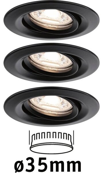 Paulmann 93085 Nova mini LED-es beépíthető lámpa LED 12 W Fekete (matt)