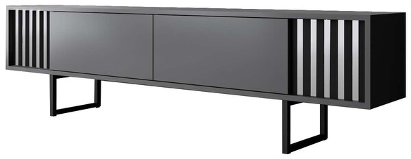 TV asztal/szekrény Chromonise (antracit + fekete)