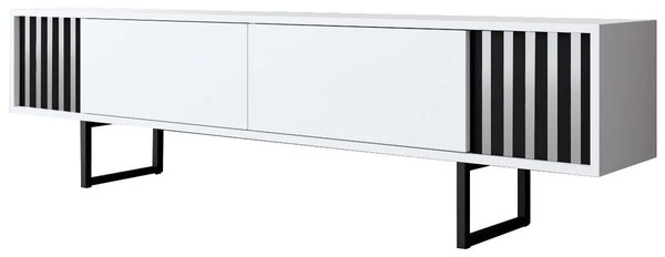 TV asztal/szekrény Chromonise (fehér + fekete)