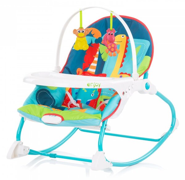 CHIPOLINO Enjoy rezgő-zenélő pihenőszék 9 kg-ig - Blue