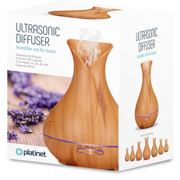Platinet PADYM010LW aroma diffúzor 400 ml világosbarna