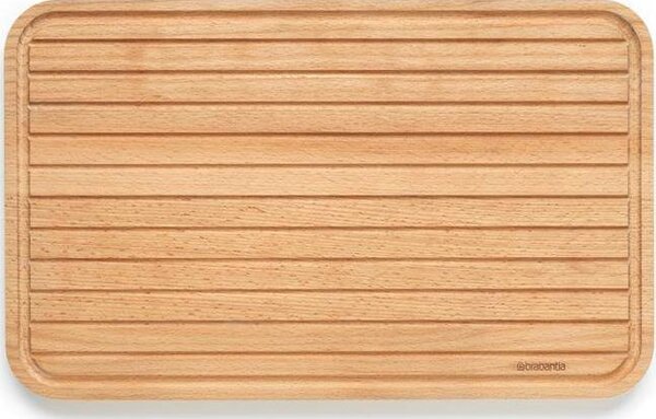 BRABANTIA Profile Slice & Dice bükkfa vágódeszka kenyér szeleteléshez. bemélyedésekkel. védő olajbevonattal. 400x250mm - 260728
