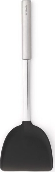 Brabantia Profile Cook & Serve wok spatula, tapadásmentes, hőálló, r.m. acél markolat, műanyag fej, selyem matt, fekete - 137549