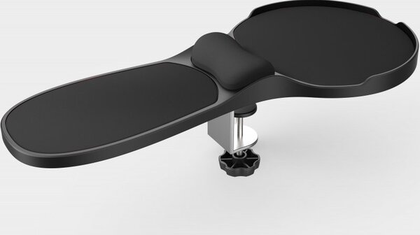 Q-Connect Pad Q-CONNECT Armrest, with Mouse Pad and Wrist Rest, Black