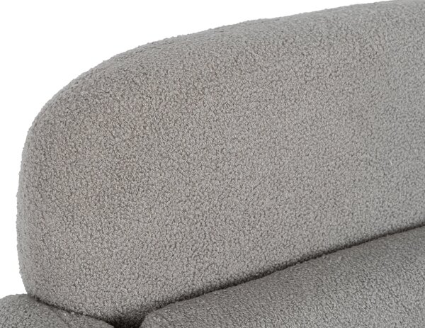 TOGO pihenőfotel, szürke bouclé
