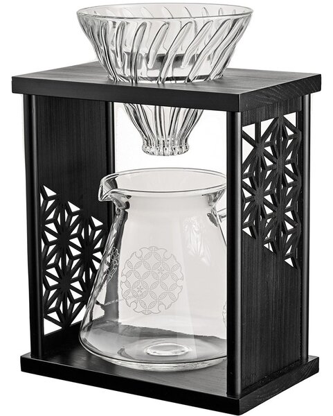 Hario - Drip Stand Set AYA - dripper ze stojakiem czarny