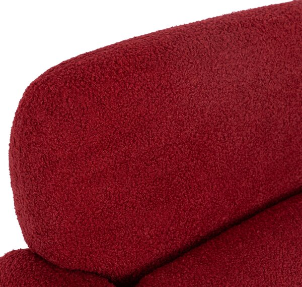 TOGO pihenőfotel, bordó bouclé