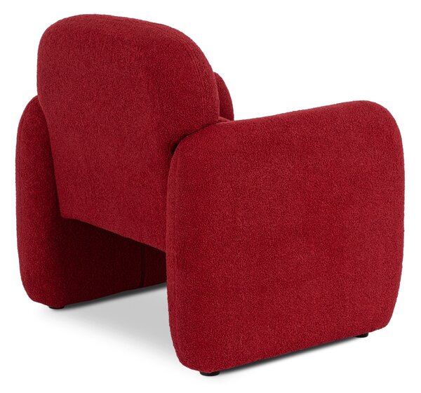TOGO pihenőfotel, bordó bouclé