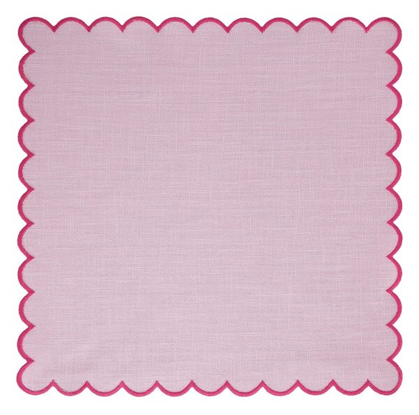 SUMMER CHEER textil szalvéta, rózsaszín 42 x 42 cm