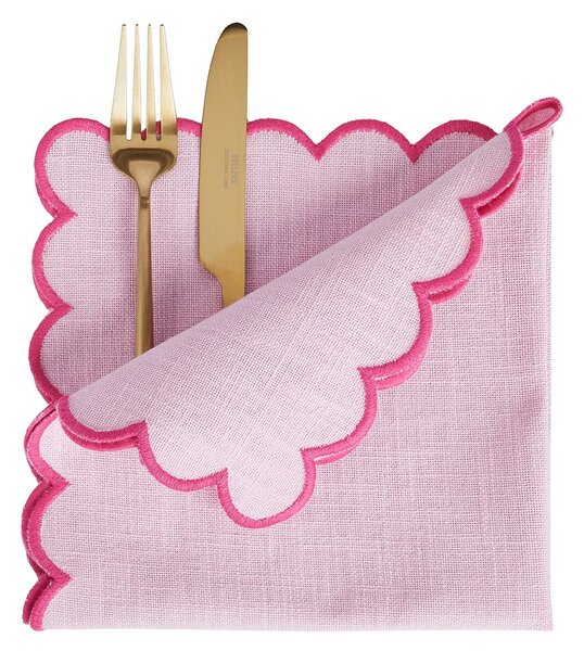 SUMMER CHEER textil szalvéta, rózsaszín 42 x 42 cm