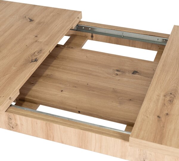 SKUBI kihúzható étkezőasztal 120-160 cm, artisan tölgy