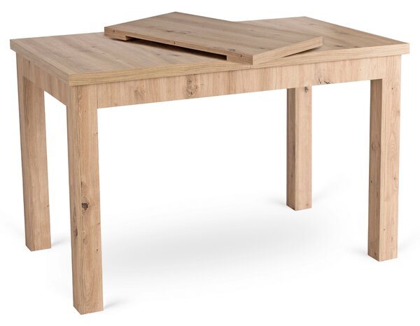 SKUBI kihúzható étkezőasztal 120-160 cm, artisan tölgy