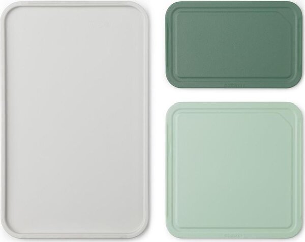 BRABANTIA Tasty+ Slice & Dice vágódeszka 3db-os szett. különböző méretű; kis. közepes és nagy deszka. műanyag. többszínű - 123160