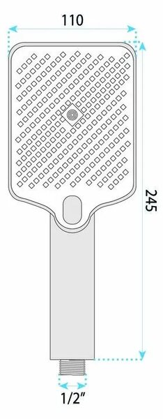 Rea JS-031 Chrome zuhanyfej