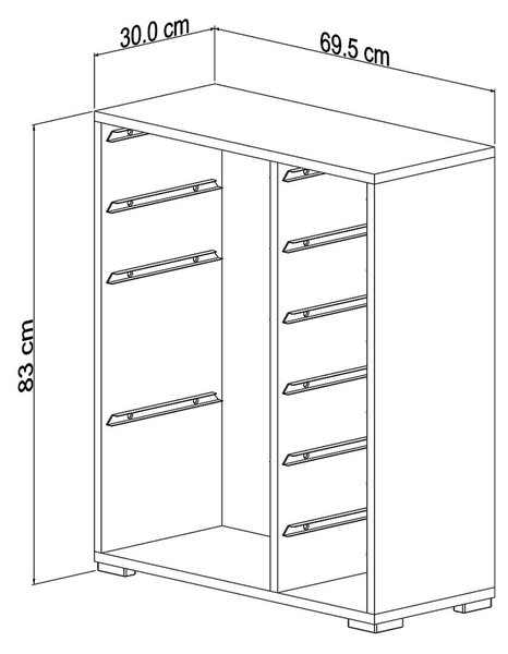 Játékrendszerező Dremonka 10 (fehér)