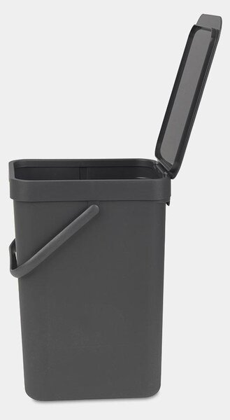 Brabantia Sort & Go 12 literes hulladékgyűjtő szemetes - Sötétszürke
