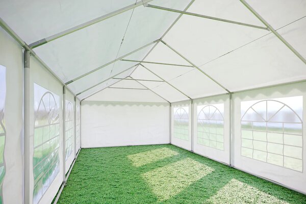 Party sátor 4x8 m PRÉMIUM - tűzálló szín fehér