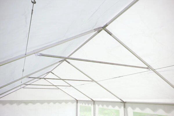 Party sátor 4x8 m PRÉMIUM - tűzálló szín fehér