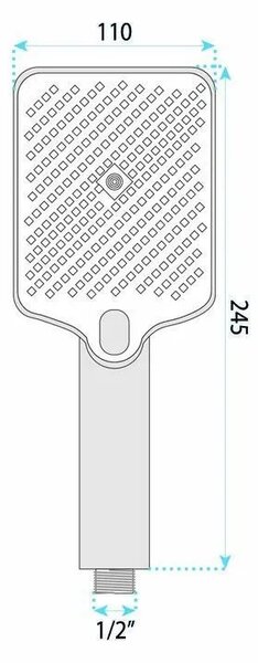 Rea JS-031 BRUSH COPPER zuhanyfej