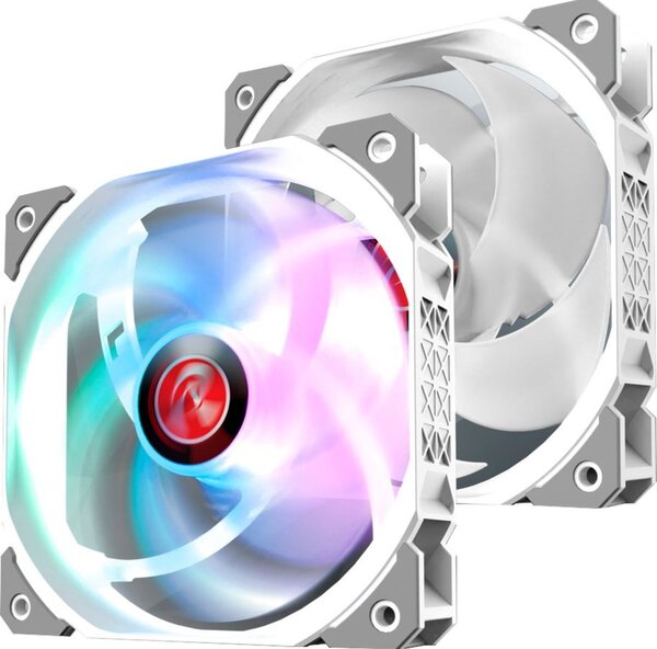 Raijintek AGERAS 12 WHITE ARGB-2 ház hűtő ventilátor fehér 12cm, 2db (0R40B00260)