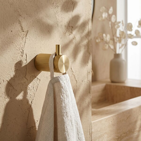 Fürdőszobai akasztó 64104 SOLO Brush Gold