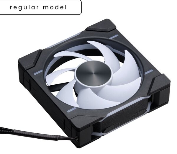 Phanteks PH-F120D30 120MM Regular ház hűtő ventilátor fekete-fehér (PH-F120D30_DRGB_PWM_BK01)
