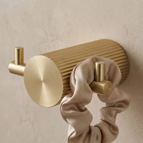 Fürdőszobai akasztó 64104A SOLO Brush Gold