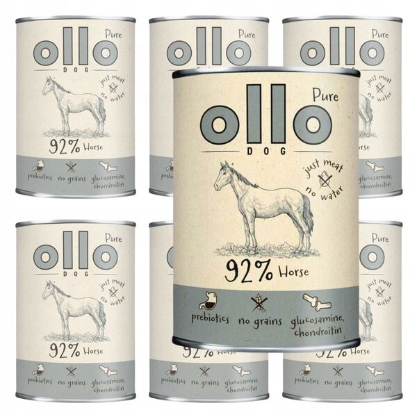 Triton Ollo Pure Hypoalergiczna Mokra karma dla psów dorosłych - Koń 400 g