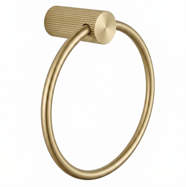 Fürdőszobai akasztó Ring 64106 SOLO Brush Gold