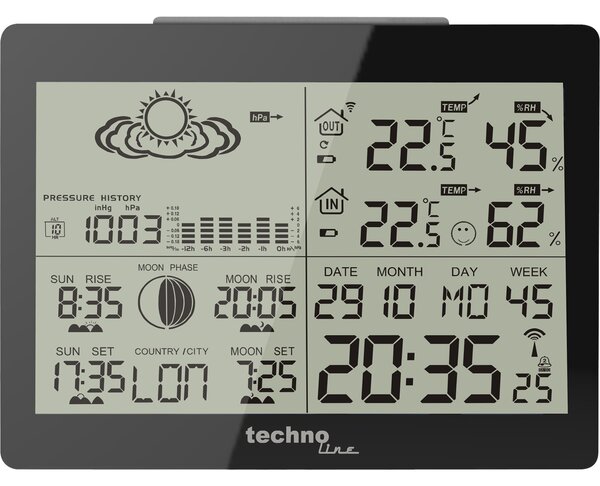 Technoline WS 6760 LCD Időjárás állomás