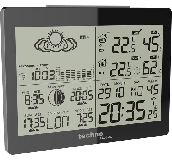 Technoline WS 6760 LCD Időjárás állomás