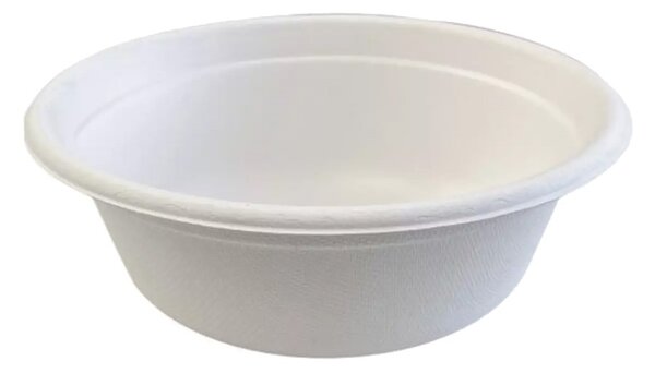 Csom 2001 Tányér leveses 750 ml komposztálható cukornád 50 db/csomag natúr (14431)