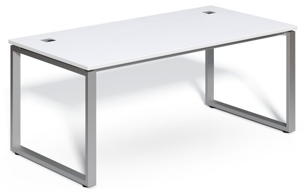 SimpleOffice asztal 180 x 90 cm, fehér / ezüst