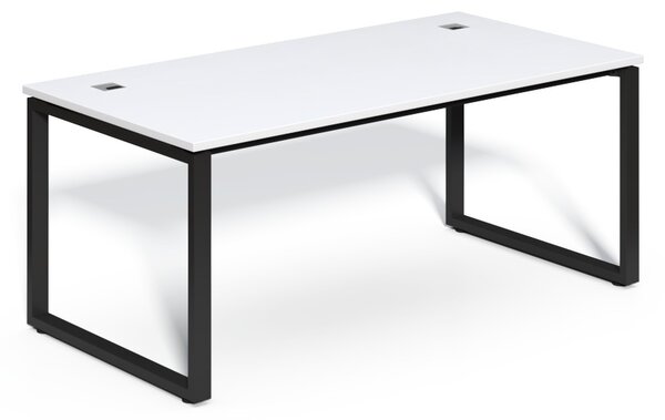 SimpleOffice asztal 180 x 90 cm, fehér / fekete
