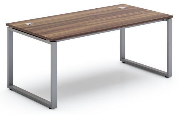 SimpleOffice asztal 180 x 90 cm, dió / ezüst