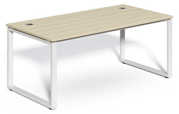 SimpleOffice asztal 180 x 90 cm, világos tölgy / fehér
