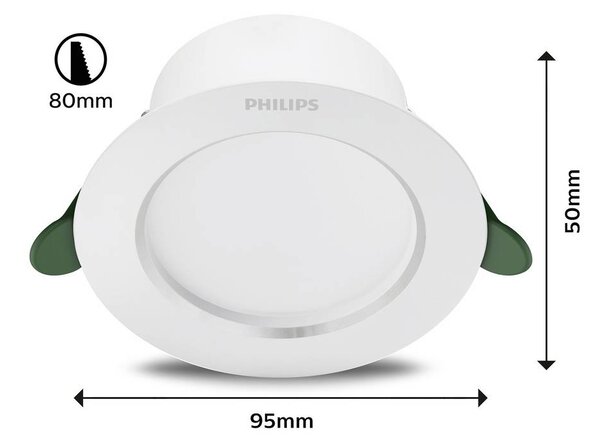 Philips Diamond Beépíthető lámpa LED 2 W Fehér (8720169308084)