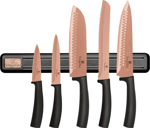 Késkészlet mágnescsíkkal Berlinger Haus Rosegold 6 vagy több darab