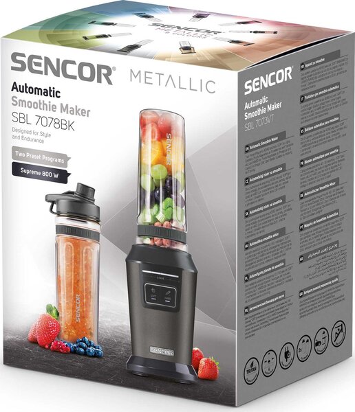 Smoothie készítő, programozható, SENCOR, fekete