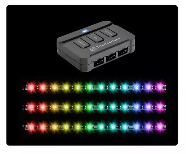 Thermaltake RGB LED vezérlő modul + LED szalag KIT