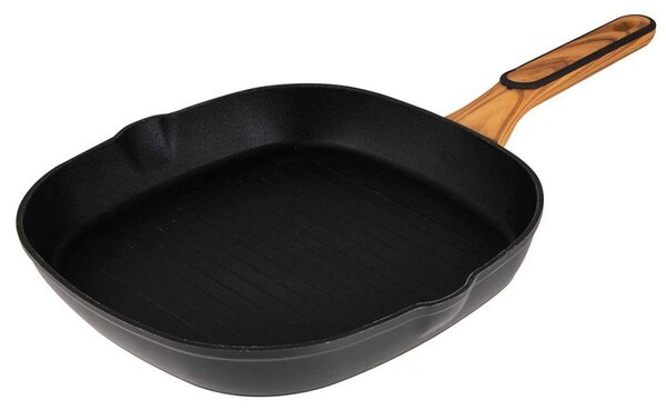 CHARCOAL Bergner grill serpenyő 28 cm non-stick (tapadásmentes)