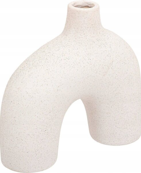 Jarrón Con Lazo "asy" H18cm Blanco