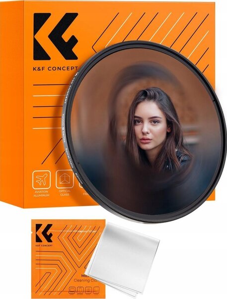 K&F Concept Nano-B Series Halo Swirl, spirál hatás effekt szűrő, 58mm