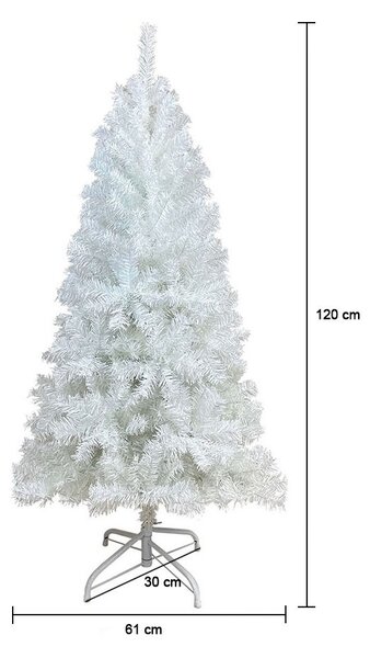 Timeless Christmas Fehér műfenyő - több méretben-120 cm-es (HOP1001384-1)