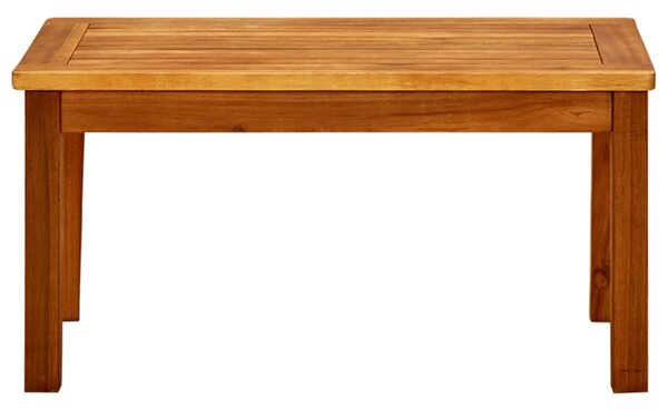VidaXL tömör akácfa kerti dohányzóasztal 70 x 40 x 36 cm