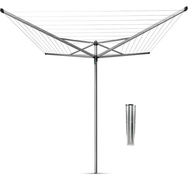 Brabantia Rotary Topspinner Kerti Ruhaszárító 50m, UV-álló, Forgatható, , Metál Szürke - 310805